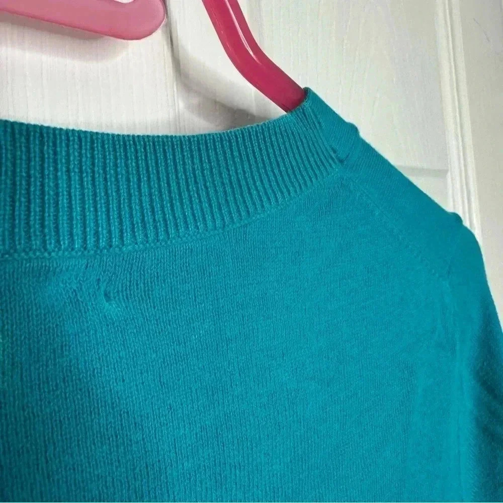 GAP Factory Cardigan 3/4  Length Sleeves Blue Size Small - Picture 15 of 16